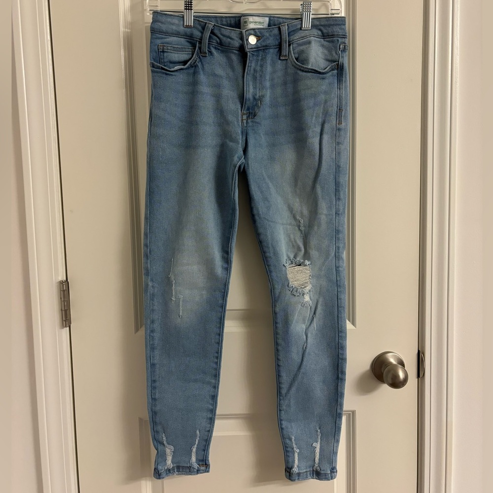 RE Generation By Celebrity Pink Meadow Blue Jeans Womens 7/28